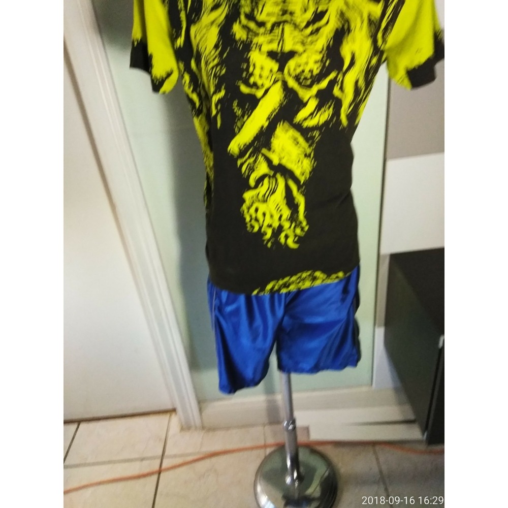 Black/Bright Green Dragonfly Dragonflies Men's Novelty T-Shirt@3Large